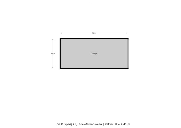 Floorplan - De Kuyperij 21, 2371 EM Roelofarendsveen